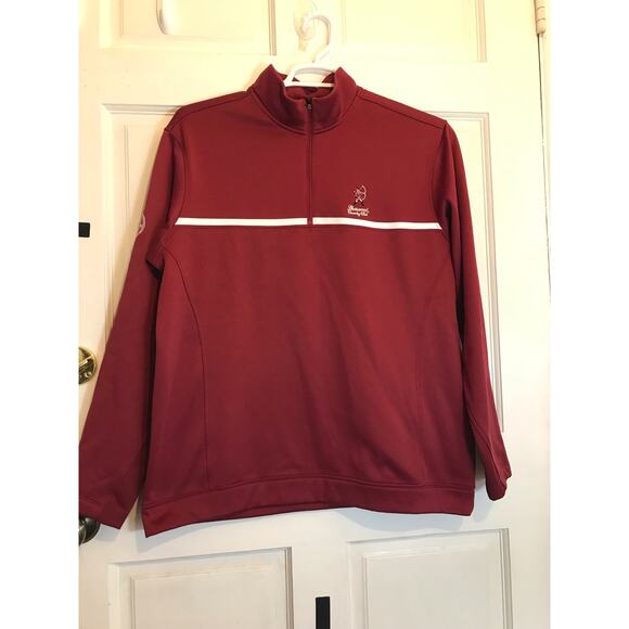 Nike Golf Tour Performance Therma-Fit Men’s L Red LS 1/4 Zip - Picture 1 of 10